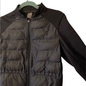 Old Navy Girls Black Quilted Puffer Jacket Zip Up Coat XL Full Zip. Pockets